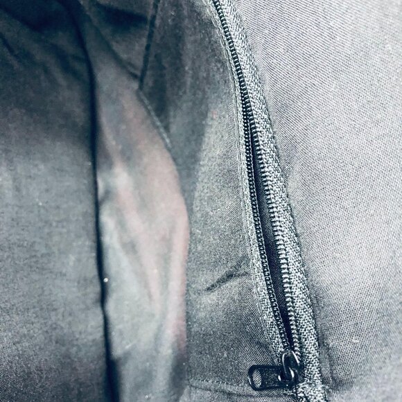 straw red handbag chain handle clasp lock zipper 5 pockets 2 handle 15x9x4" READ - Picture 9 of 11